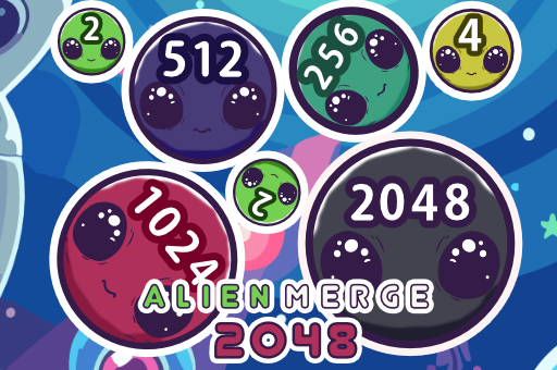 Alien Merge 2048 game thumbnail