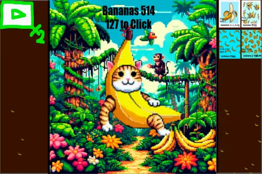 Relaxing BananaCAT Clicker game thumbnail