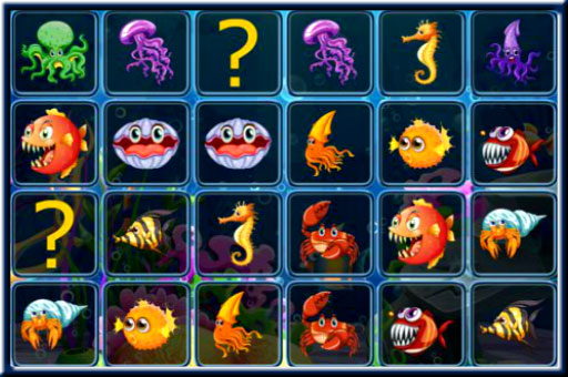 Sea Creatures Cards Match game thumbnail