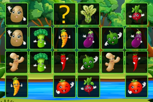 Vegetable Cards Match game thumbnail